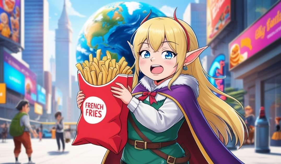 Anime Space Overweight ELF Travels To Earth