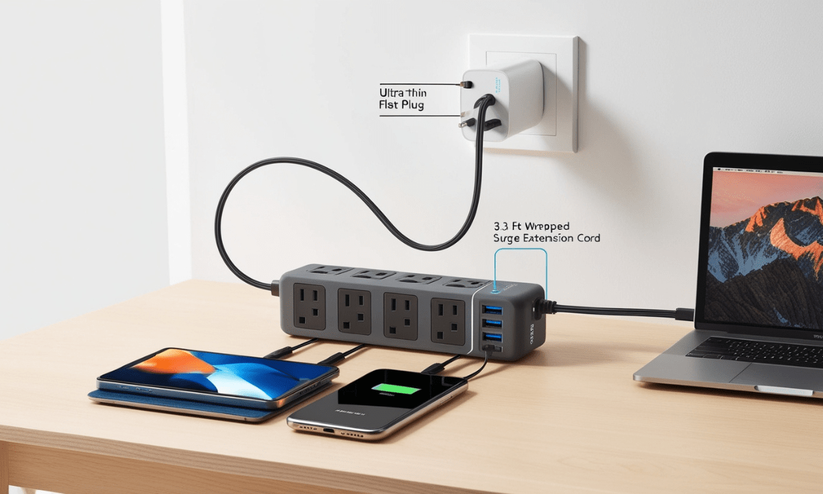 Nutict travel power strip