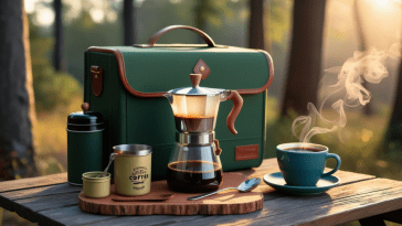 kar-n-home 6 cup portable coffee maker travel kit