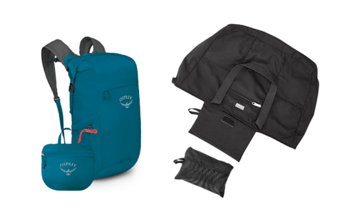 10 Tips for Shopping Abroad—Packable bags