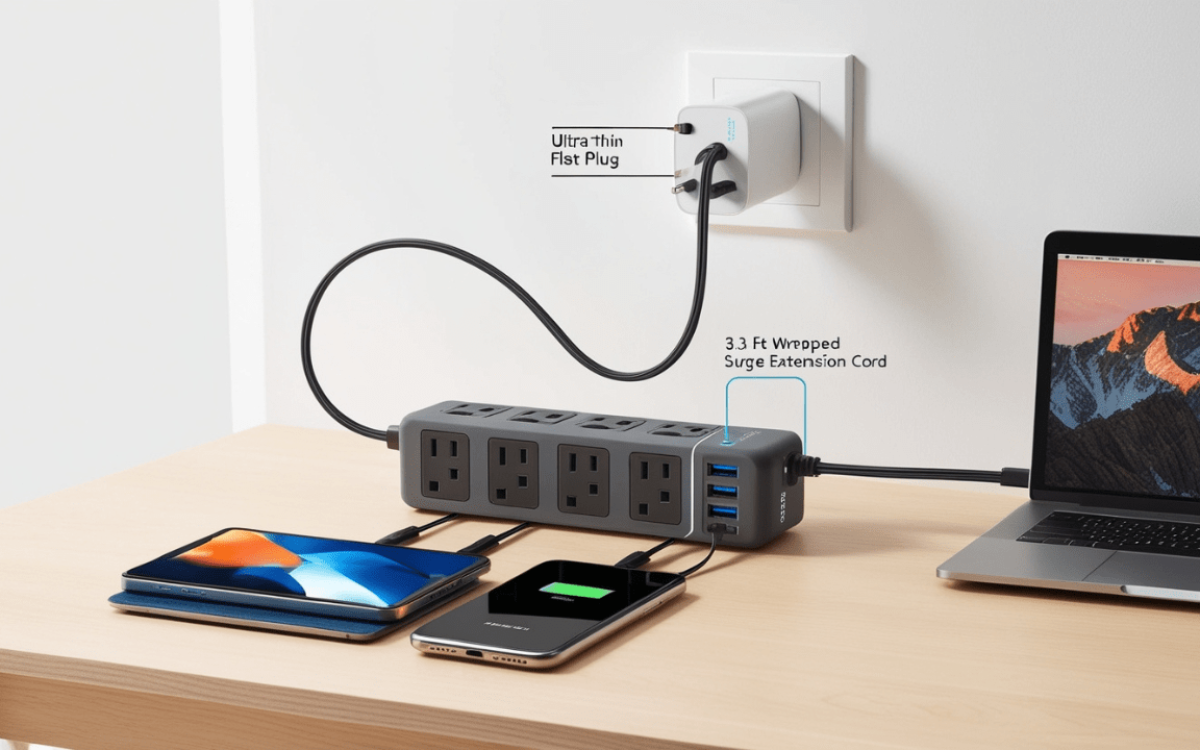 Nutict travel power strip