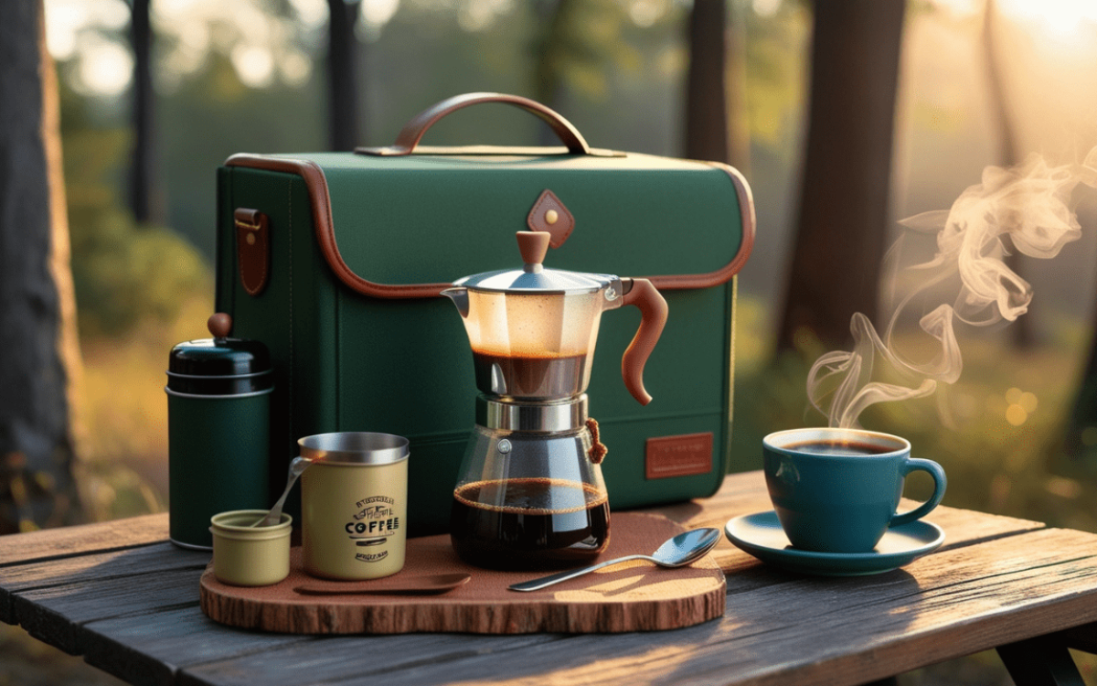 kar-n-home 6 cup portable coffee maker travel kit